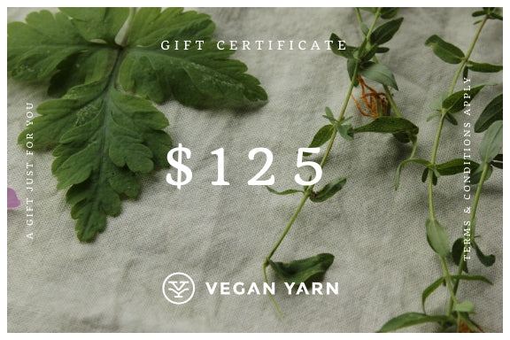 Gift Certificates - Vegan Yarn