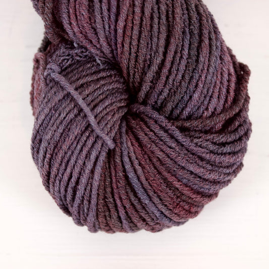 Purple Tattoo - Hyades Worsted AS-IS - has a dry/crunchy texture, no label