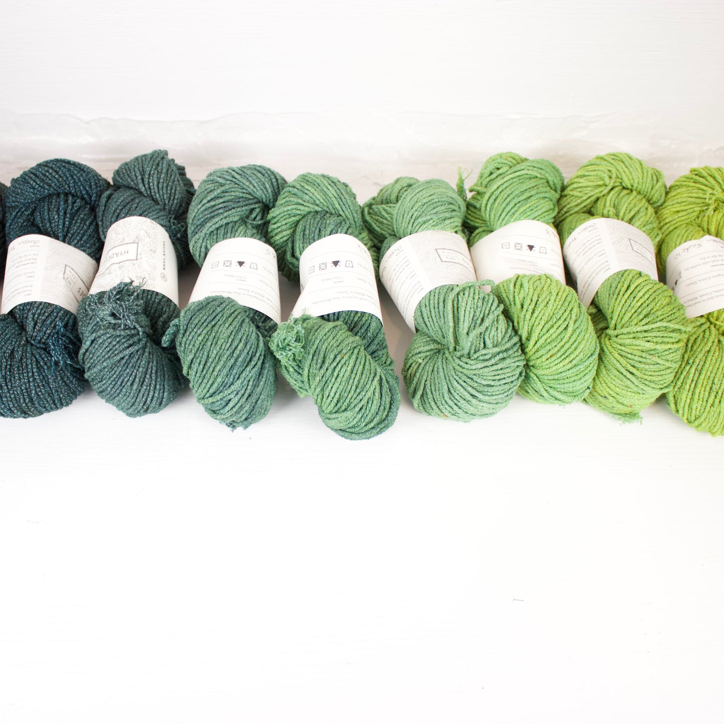 Green Fade - Eleven Skein Set - Hyades Worsted