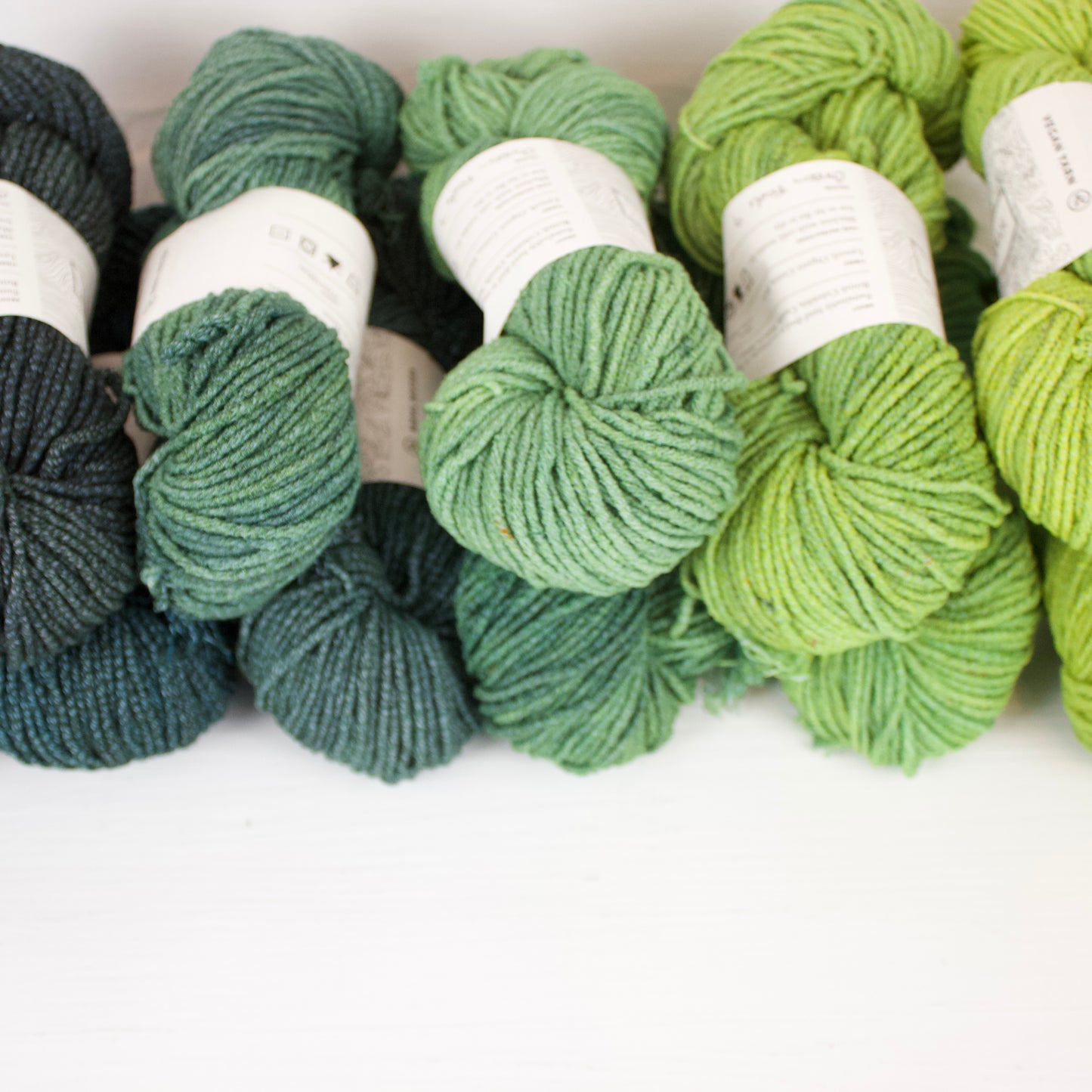 Green Fade - Eleven Skein Set - Hyades Worsted