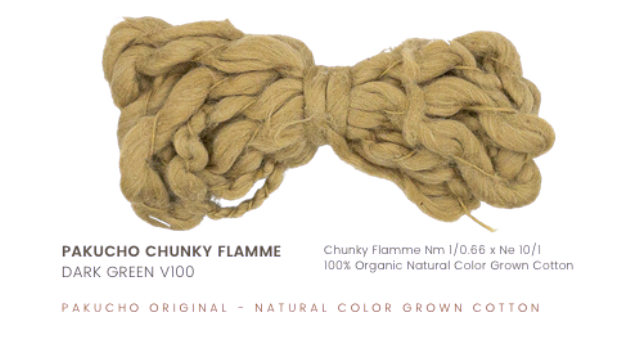 Pre-Order -  Deep Green  - Vega x Pakucho Colourgrown Cotton - Semi Handspun