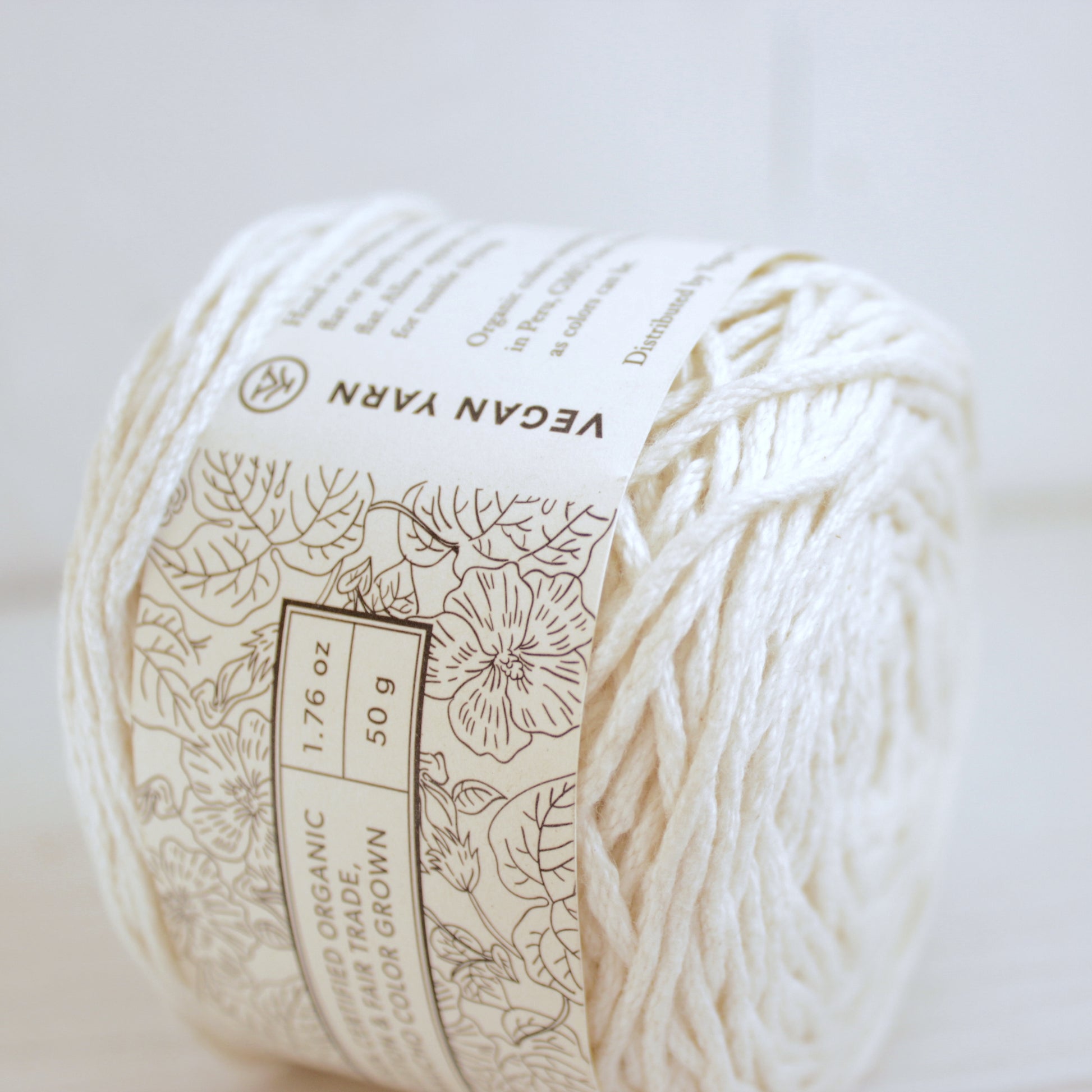 Organic Cotton Knitting Yarn - Worsted